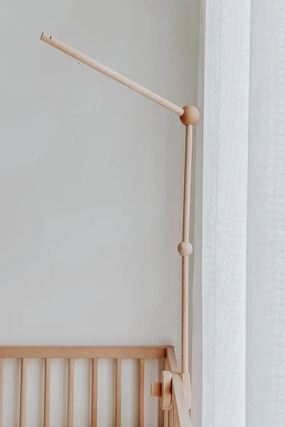 Enhancing nursery decor: The charm of wooden arms for cot mobiles