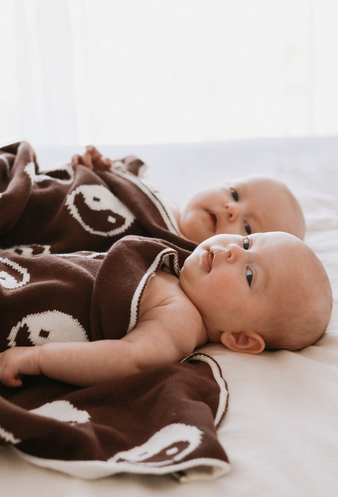 Chocolate Yin Yang Blanket