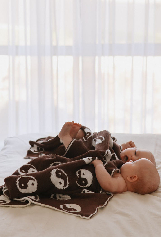 Chocolate Yin Yang Blanket