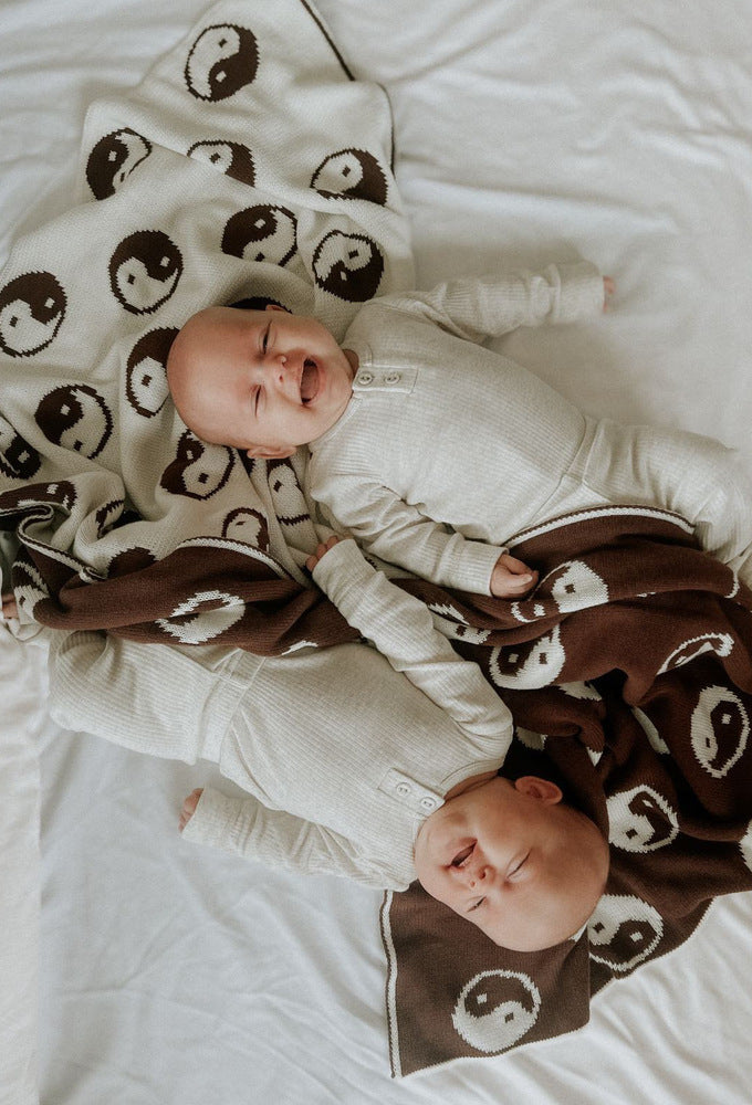 Chocolate Yin Yang Blanket