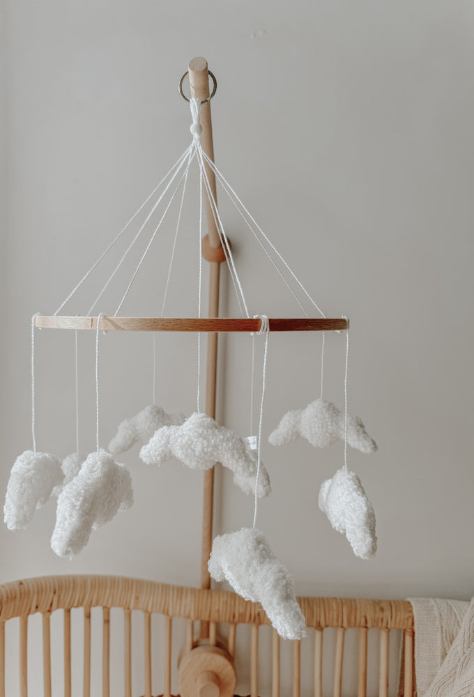 Boucle Clouds Hanging Mobile