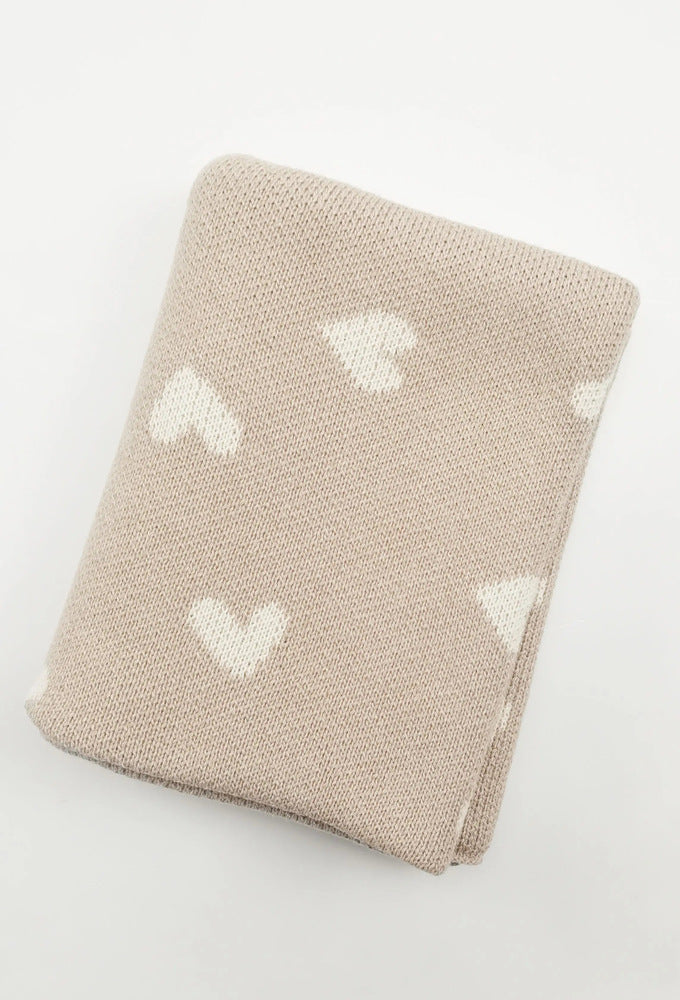 Organic Sweetheart Knitted Blanket