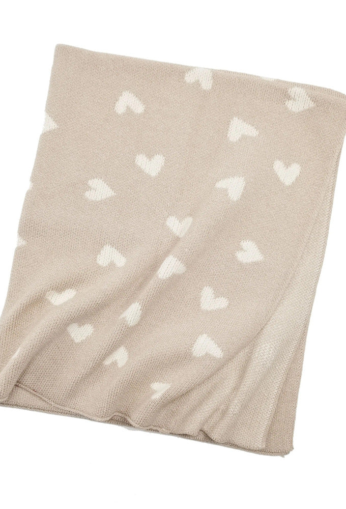 Organic Sweetheart Knitted Blanket