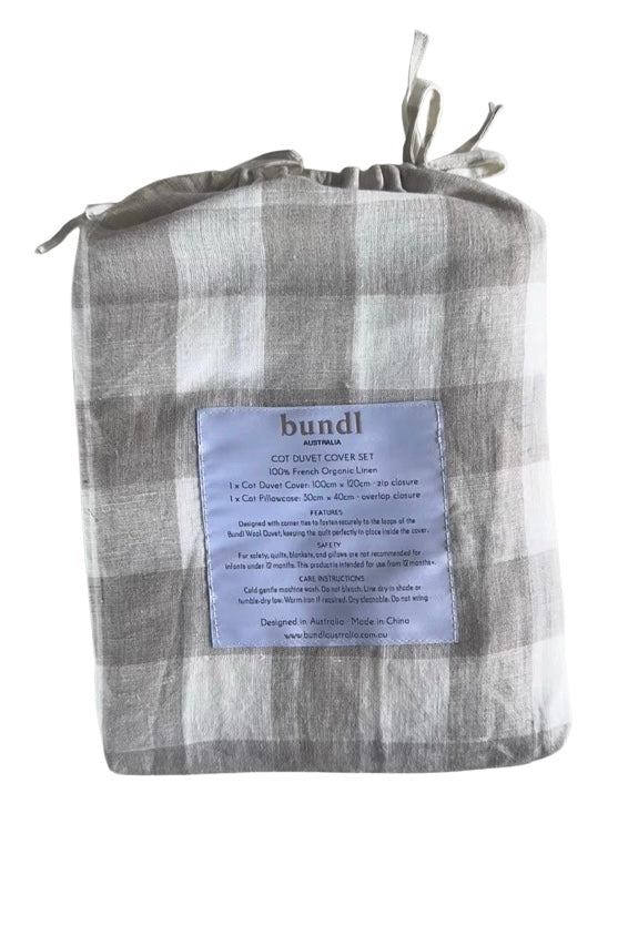 Cot Duvet & Pillow Cover Set- COVER ONLY