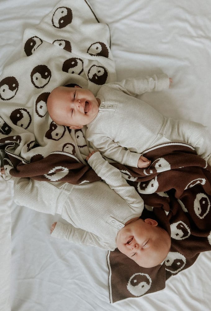 Chocolate Yin Yang Blanket