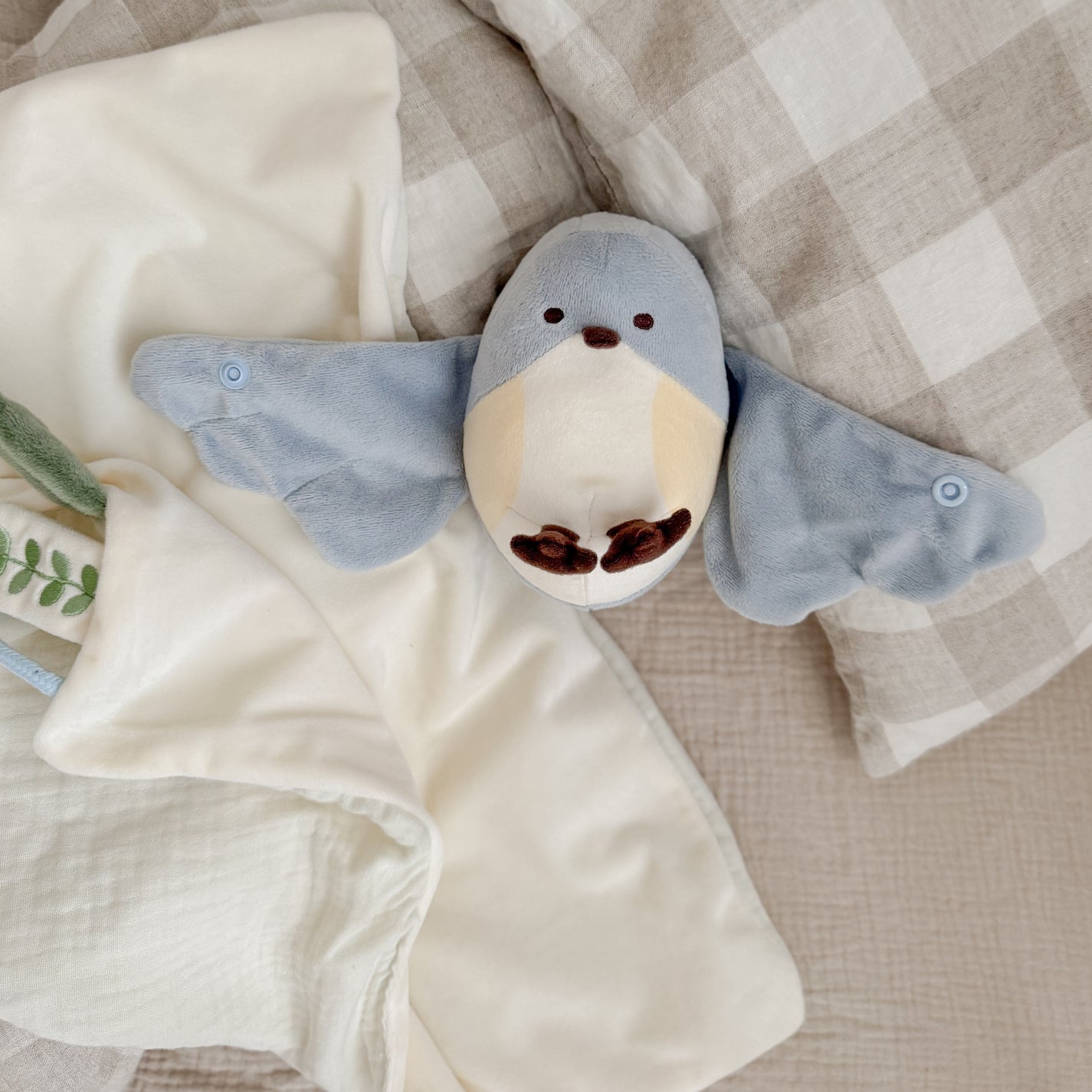 Bluebird Plush and Comforter