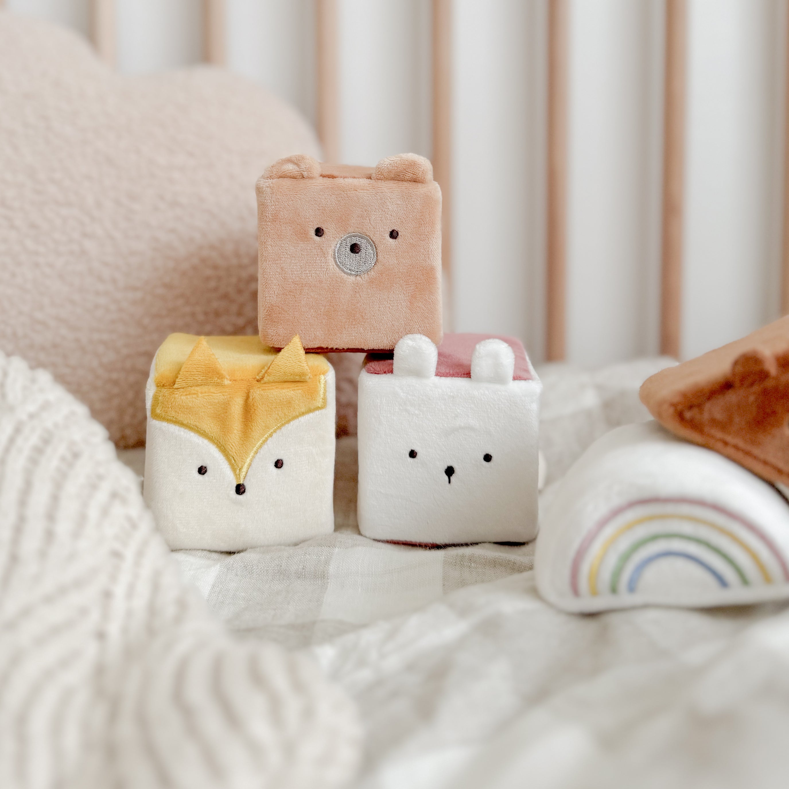 Forest Friends Soft Baby Blocks