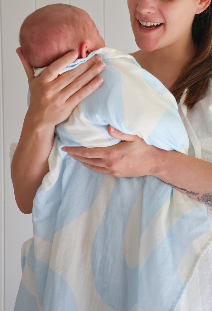 Organic Blueberry Sorbet Ripples Swaddle