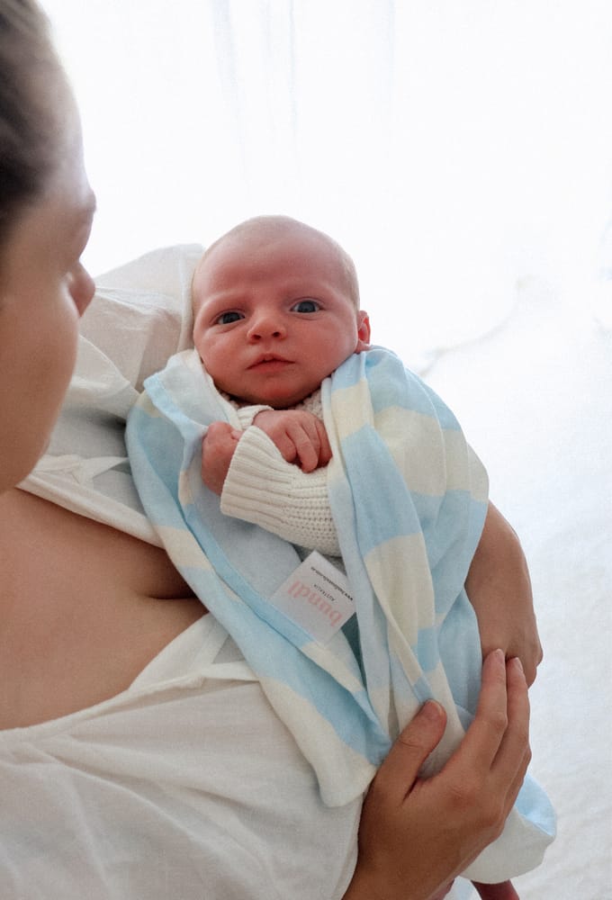 Organic Blueberry Sorbet Ripples Swaddle