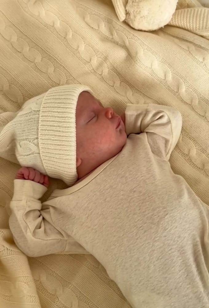 Butter Cream Organic Merino Pom Pom Blanket