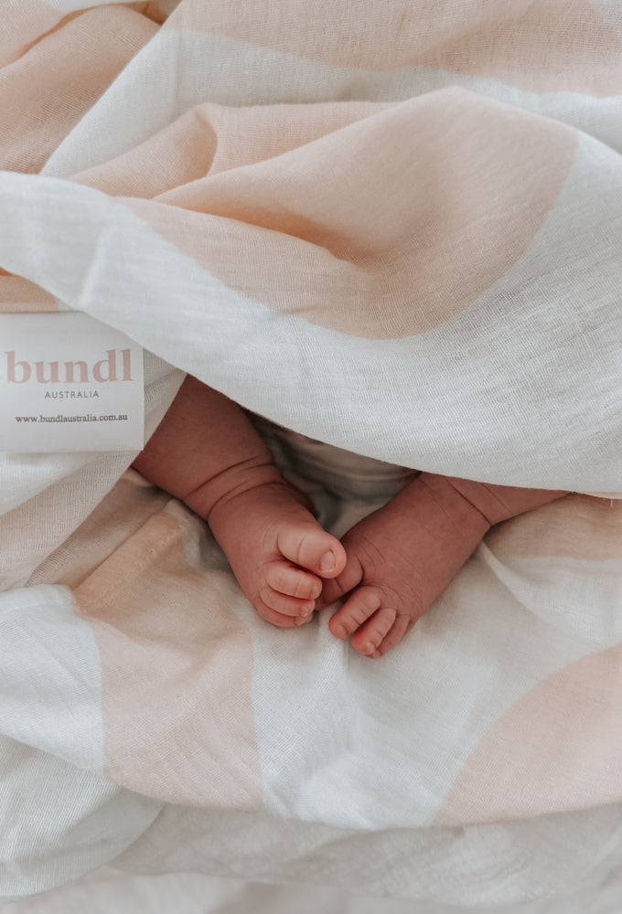 Organic Strawberry Sorbet Ripples Swaddle