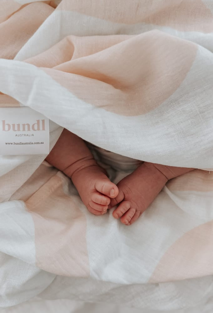 Organic Strawberry Sorbet Ripples Swaddle