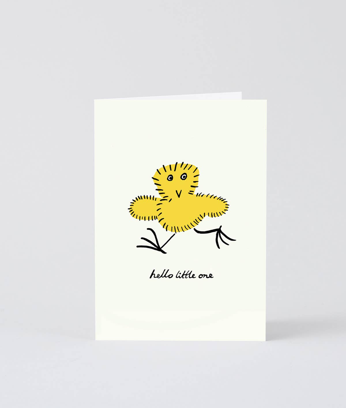 'Welcome Little One Chick' Embossed Greetings Card