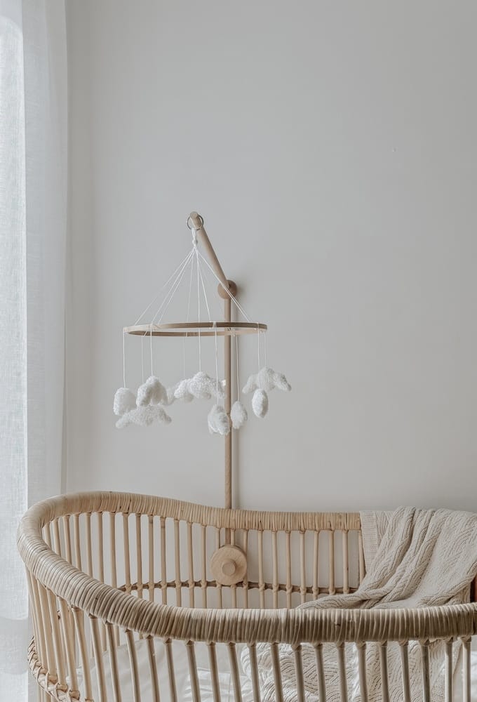 Boucle Clouds Hanging Mobile