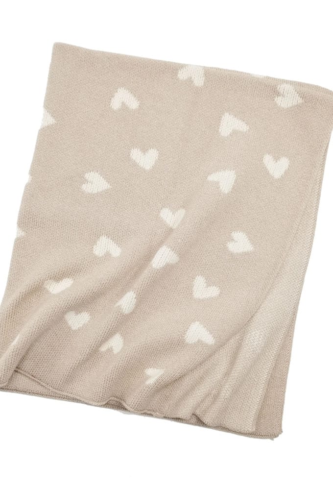 Organic Sweetheart Knitted Blanket